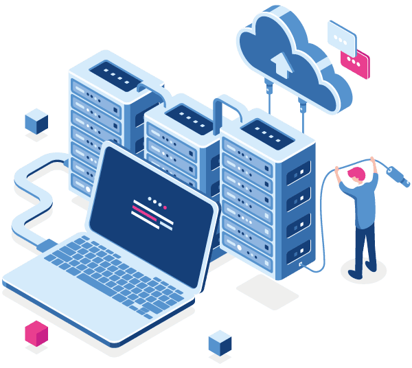 Ingeniero monitoreando infraestructura critica y ciberseguridad en centro de operaciones